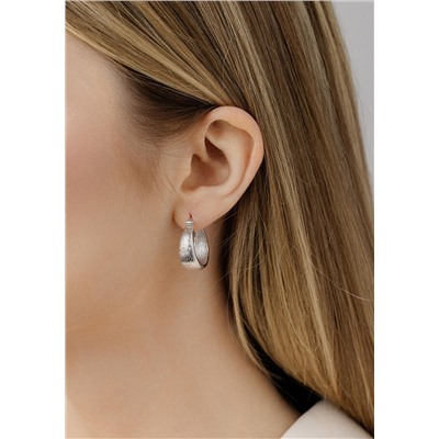 Серьги из серебра родированные 925 пробы с50143