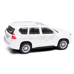 Машина металл Toyota Land Cruiser Prado 10,5 см, (белый) инерц, в коробке