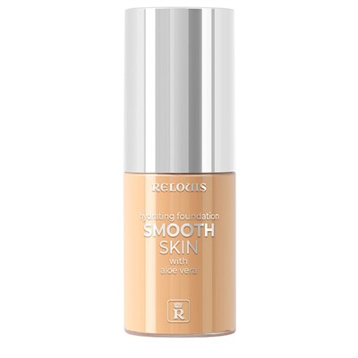 Релуи Увлажняющий тональный крем Smooth Skin  с алоэ вера RELOUIS тон 04 песочный бежевый
