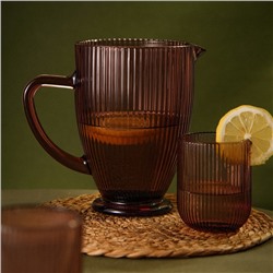 Кувшин SL Home «Модерн», 1.2 л, 19.5×13×18.5 см, стекло, розовый