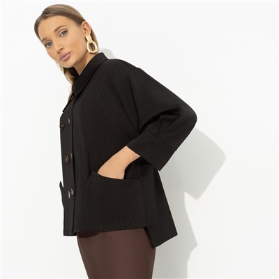 Жакет в полоску, Безупречные манеры (черный)