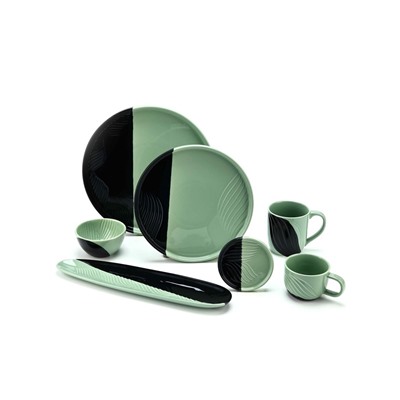 Блюдо керамическое «Альпы», 34×8 см, ручная работа