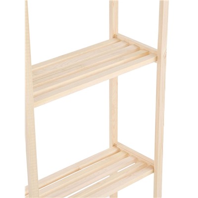 Стеллаж деревянный «Альфа», 4 полки, 159×64×28 см, хвоя, напольный, «Добропаровъ»