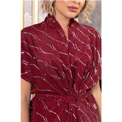 Платье Исландия (бордовое) П14814-30М