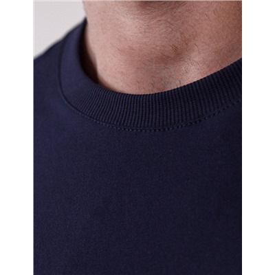 Футболка полуприлегающего кроя с принтом из премиального хлопка