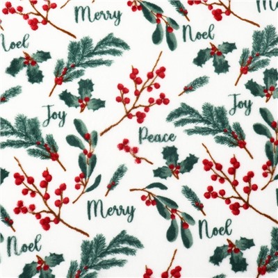 Плед «Этель» «Ветви» 150×200 см,100% п/э, корал-флис 220 г/м²