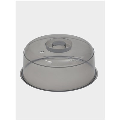 Крышка для СВЧ-печи D-245 мм, цвет черный-прозрачный, без клапана