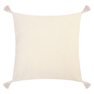 Наволочка декоративная «Этель» Бохо, 45×45 см, цвет молочный, 100% хлопок