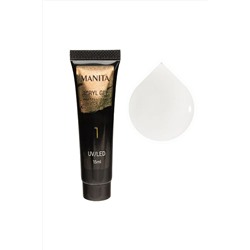 Manita Professional Акриловый гель для моделирования ногтей №01, прозрачный, 15 мл KRISTALLER, 1111945