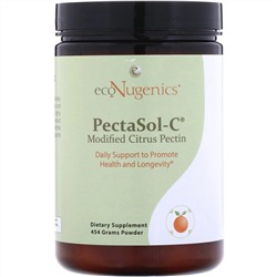 Econugenics, PectaSol-C, модифицированный цитрусовый пектин, порошок, 454 г