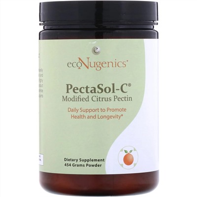 Econugenics, PectaSol-C, модифицированный цитрусовый пектин, порошок, 454 г