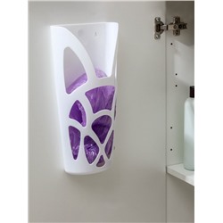 Корзина для пакетов IDEA «Геометрия», пластик, 18×9×35 см, белая