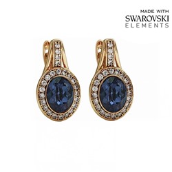 Серьги с кристаллами Swarovski