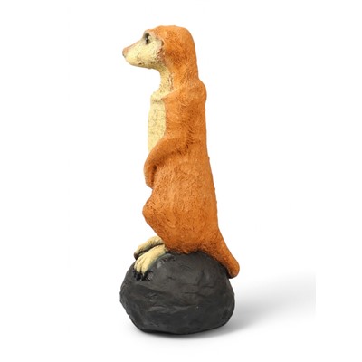 Садовая фигура из полистоуна «Большой сурикат на камне», 60×24×22 см