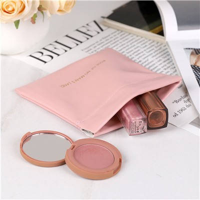 Косметичка 11х12 см розовая / XN-001PN /уп 100/на магните