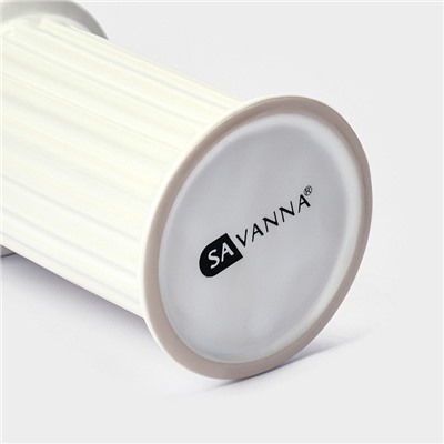 Набор для ванной SAVANNA «Ретро», 4 предмета, дозатор для мыла, 2 стакана, мыльница