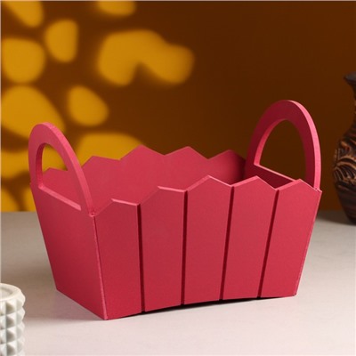 Подарочный ящик «Мария», 25×16×17 см, МДФ, бордовый