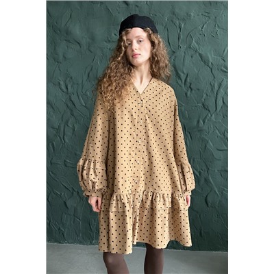 Платье женское  COSY076/02/Бежевый, черный