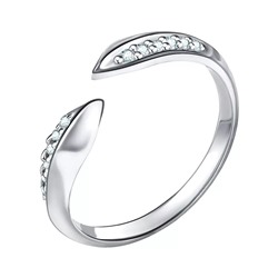 Кольцо из серебра куб.циркон., Л-10492
