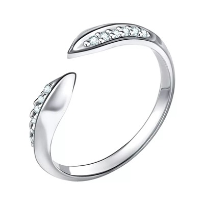 Кольцо из серебра куб.циркон., Л-10492