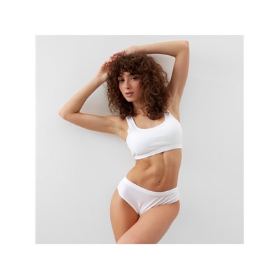 Комплект нижнего белья женский (топ, трусы) Collorista, белый, размер 42-44