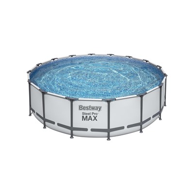 УЦЕНКА Бассейн каркасный, 488×122 см, фильтр-насос, лестница, тент, 5612Z Bestway