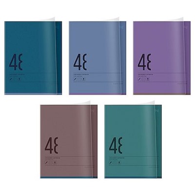 Тетрадь  48л клетка пластиковая обложка "Темный" (386174) 06794 BG