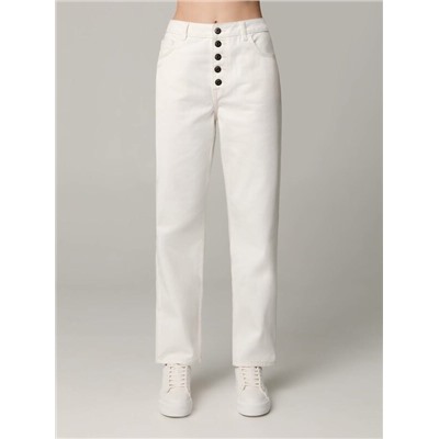 Straight CONTE CON-547 Джинсы на пуговицах из фактурного денима