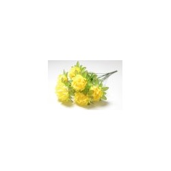Искусственные цветы, Ветка в букете лотос на листе 7 голов (1010237) микс