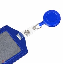 Чехол для карты, бейджа, пропуска, 11х7см, три цвета, рулетка со шнурком 60см