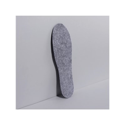 Стельки для обуви, универсальные, р-р RU до 46 (р-р Пр-ля до 46), 29 см, пара, серые