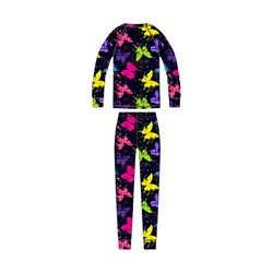 Термокомплект трикотажный для девочек: брюки, толстовка