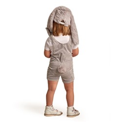 Карнавальный костюм детский «Заяц», шапка, комбинезон, мягконабивная морковка, 1-2 года, рост 92 см