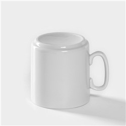 Кружка Добрушский завод «Джойс», 300 мл, фарфор, белая
