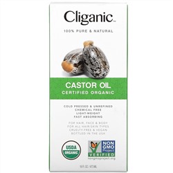 Cliganic, Organic Castor Oil, 16 fl oz (473 ml)