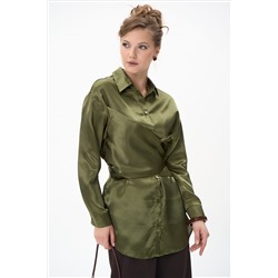 Рубашка Ямина (оливковый/уценка)