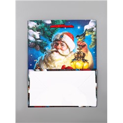 Пакет подарочный новогодний ламинированный, «Дед Мороз», 18×10×22.3 см