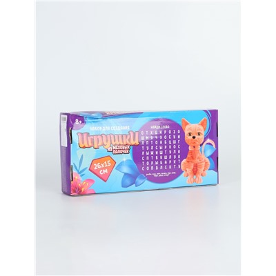 УЦЕНКА Игрушка из меховых палочек "Рыжий котик"