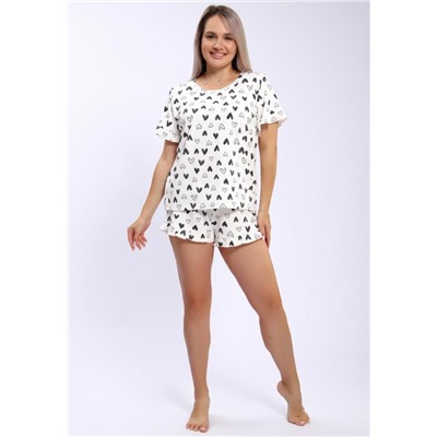 940 Пижама LOVE (Сердца черные)