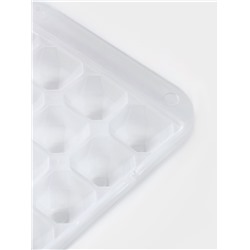 Форма для льда «Сапфир», 28 ячеек, 24×12.7×2 см, прозрачная