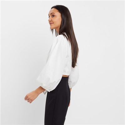 Топ женский MINAKU: Cotton collection, белый, размер 42