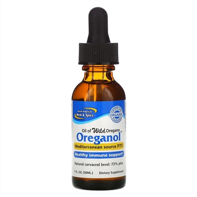 North American Herb & Spice, Wild Oregano, масло орегано, 30 мл (1 жидкая унция)