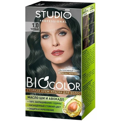 Краска для волос Studio Biocolor 1.0 Черный