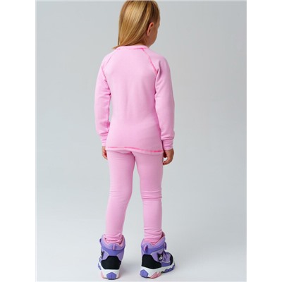 Термокомплект трикот. для девочек: фуфайка (футболка) с длин. рук, брюки
