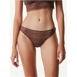 Трусы CONTE Zebra LBR 1356 Трусы «бразилиана» из анималистичного кружева и хлопка