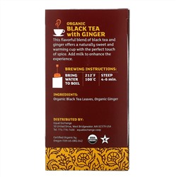 Equal Exchange, Organic Black Tea with Ginger, 20 Tea Bags, 1.41 oz (40 g)