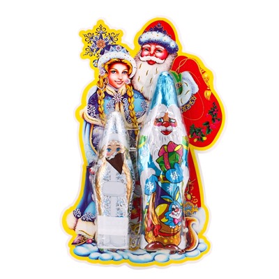 УЦЕНКА Кондитерское изделие Новогодний набор в блистере «Дед Мороз и Снегурочка», 100 г