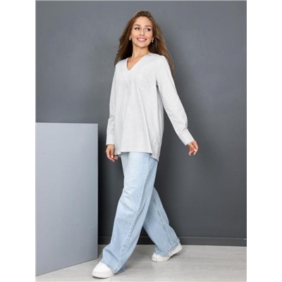 Блузка "Асель" (Серая полоска)