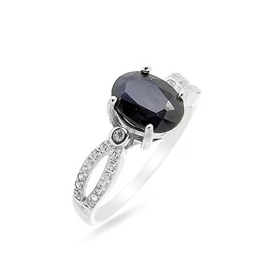 Кольцо из серебра сапфир корунд, SL-RIC65