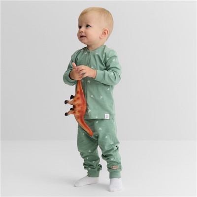 Штанишки детские MINAKU, рост 62-68 см, оливковые